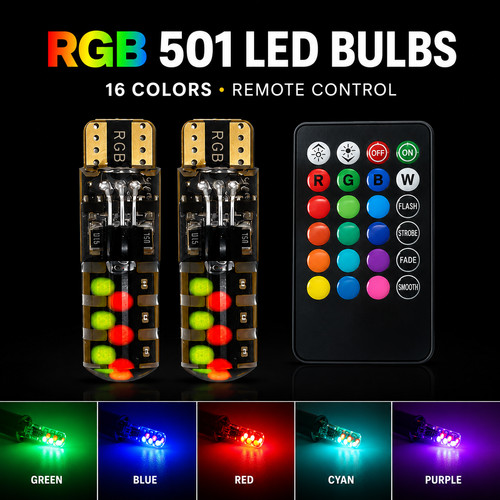 501 w5w rvb distance led - 501,
